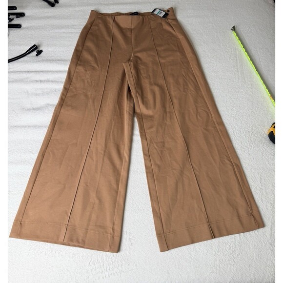 tommy hilfiger women wide leg pants,pull On,brown Size 16 - Picture 2 of 14